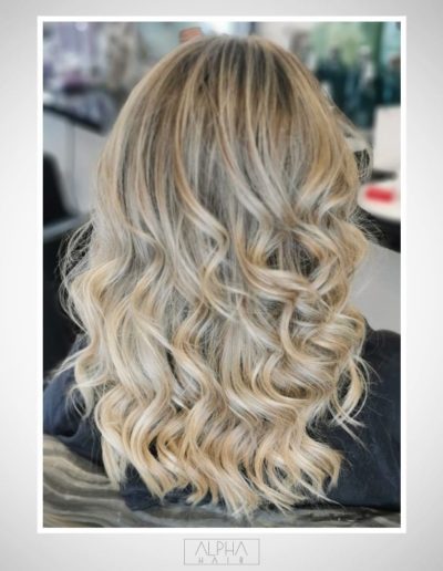 Beautiful balayage and babylights hair treatment at Alpha Hair Studio in Cork City